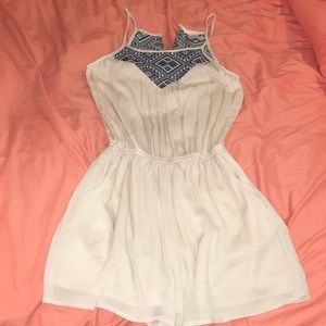 Aztec pattern and beige romper with pockets!!